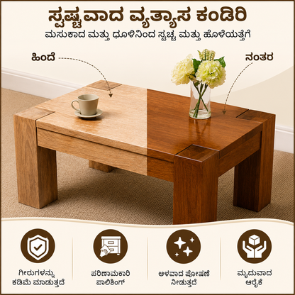 ALL IN ONE WOOD POLISH AND SHINER [kannada]